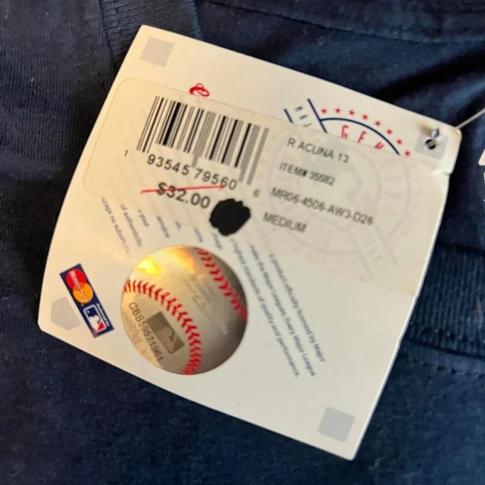Men's Atlanta Braves Acuna JR #13 NWT